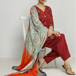 Vestido Largo de Verano Bordado al Por Mayor a Bajo Precio para Mujer, Listo para Fiesta, Estampado Personalizado, Completamente Cosido - Product Image 3