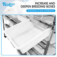 Système de rangement empilable pour reptiles, structure en fer, écologique, durable, design solide, plateau en plastique, fermeture à bouton-pression, maisons pour animaux personnalisées