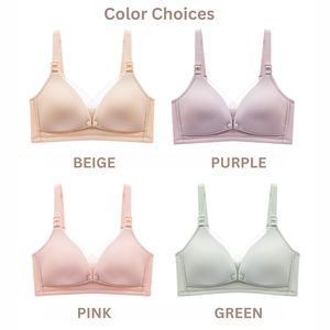 Bmama Ultra-Mince Mûrier Soie Bonnets Pastel Double Voies Maternité et Allaitement Soutien-Gorge Plus La Taille Soutien-Gorge D'allaitement - Product Image 2