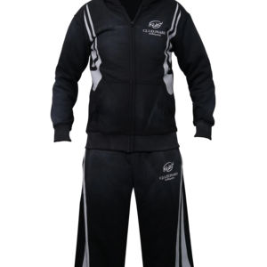 Chándal de algodón orgánico 100% transpirable de 2 piezas OEM al por mayor, colección de temporada de invierno impresa con logotipo personalizado de Pakistán - Product Image 1