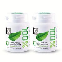 100% Xylitol 90g une bouteille DC24 chewing-gum saveur menthe verte chewing-gum