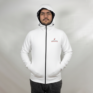 Sweats à capuche respirants avec fermeture éclair pour le fitness, vêtements de rue OEM, sweats à capuche pour hommes avec fermeture éclair, logo personnalisé, vente en gros de vêtements de base, sweats à capuche - Product Image 3