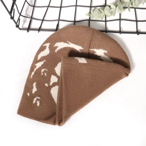 Recién llegado, gorros de alta calidad, gorros de invierno reciclados de Jacquard de punto acrílico personalizados, gorros Toque, gorros cálidos para la cabeza - Product Image 6