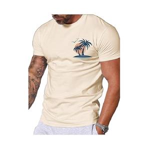 เสื้อยืดคอกลมผู้ชาย แขนสั้น ทรงโอเวอร์ไซส์ ผ้าฝ้ายคุณภาพสูง 100% ระบายอากาศ แห้งเร็ว พิมพ์ลาย สำหรับฤดูร้อน ไซส์ใหญ่ - Product Image 1