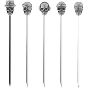 Metal <b>Cocktail</b> Picks Reusable Stainless Steel Fruit Stick Skewers for Party and Bar Supplies - Product Image 1