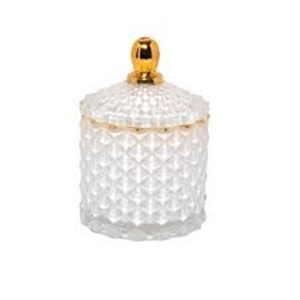 Bocaux de bougeoir en verre coloré personnalisés en fer moderne et en métal design fait à la main pour la décoration de la maison en boîte pour Pâques - Product Image 2