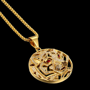 925 Sterling <b>Silver</b> Moissanite Iced Out Pendant Necklace Hip Hop Rapper Fashion Jewelry with Premium Diamond Look Design - Product Image 2