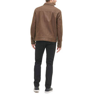 En stock, veste en cuir à étiquette privée, design unique, veste en cuir grande taille, vente flash, veste en cuir - Product Image 6