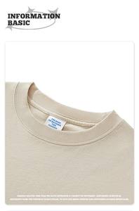 เสื้อยืดผู้ชายขายส่งเสื้อยืดผ้าฝ้าย230กรัมทรงสี่เหลี่ยมขนาดกว้างพิมพ์ลาย DTG - Product Image 5