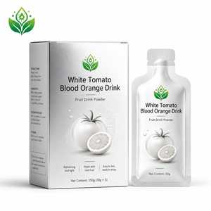 Bebida en Polvo de Tomate Blanco y Naranja Sanguina con Vitamina C e Inulina, OEM ODM, Marca Privada, Bolsa de 30g, Caja de 150g - Product Image 3