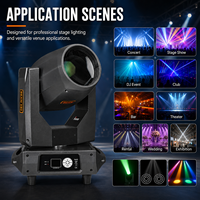 Projecteur mobile Sharpy Beam Spot RGBW 20R 380W avec contrôle DMX512, Ra90 CRI, durée de vie de 20 000 heures pour les parcs à thème et les scènes