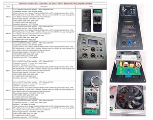 300w+900w Active Line Array Speaker System Amplifier Module Built-in DSP with digital karaoke effects USB MP3 and Bluetooth 5.3 - Product Image 2