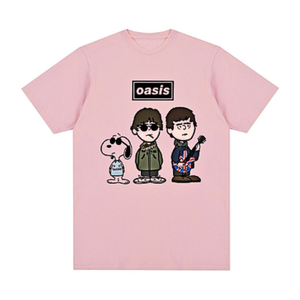 T-shirt tricoté surdimensionné 100% coton personnages imprimés amusants coupe large confortable respirant séchage rapide haut fille/garçon tous les jours - Product Image 1