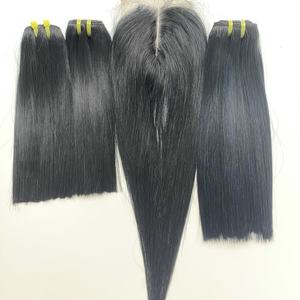 Extensiones de Cabello Vietnamita Remy Virgen de Alta Calidad Profesional, Liso, con Doble Trama, Todos los Colores, Cabello Vietnamita - Product Image 1