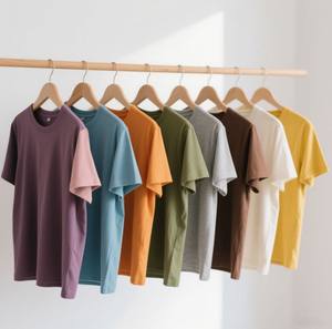 100% algodón de alta calidad 230 GSM personalizado Unisex de talla grande camiseta para hombre estampado en relieve diseñado para DTG (ropa directa) - Product Image 1