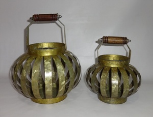 Fer antique en laiton décor à la maison élégant dessus de table noël Matki bougie pilier support artisanat mariage pâques décoratif - Product Image 3