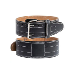 Wholesale Unisex Custom Made Cowhide <b>Powerlifting</b> <b>Belt</b> High Quality Fitness Gear with Buckle Feature for Gym Use - Product Image 1