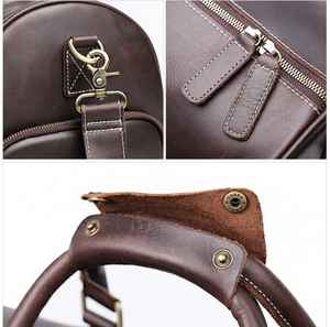 Vente en gros Bagages extérieurs en cuir PU Sac de voyage Sac de costume d'affaires Sac polochon de voyage pour hommes - Product Image 5