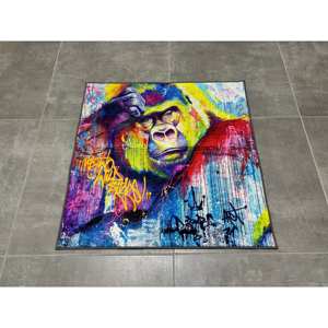 พรมกอริลลาที่มีสีสัน: พรมปูพื้นกันลื่น, พรมพิมพ์ลาย, พร้อมพรมเนื้อนุ่ม - Product Image 1