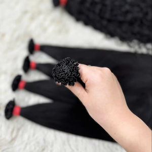 ผมต่อผมเคราตินตรงปลายแหลมทรงวีแบบชาวเวียดนามผมต่อแบบลอนธรรมชาติ - Product Image 5