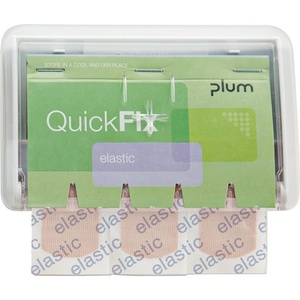 QuickFix UNO Transparent PLUM Apósitos Autoadhesivos para Heridas Aprox. Dispensador de Yeso de 130 x 85 x 35 mm - Product Image 1