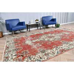 Tapis turc vintage 6,2x9,6 pieds, tapis oriental en laine rouge - Product Image 2