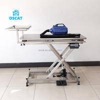Table de chirurgie vétérinaire OSCAT avec balance électronique, table d'opération pour animaux à hauteur réglable électriquement, équipement vétérinaire