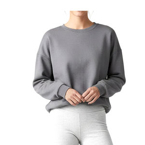 Sudadera de Cuello Redondo para Mujer, Estilo Urbano, Transpirable, con Estampado Personalizado en la Parte Delantera, Precio Económico al por Mayor, Logotipo Personalizado - Product Image 2