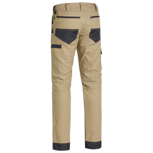 Pantalon de travail tactique en velours côtelé pour hommes, taille mi-haute, coupe droite, genoux renforcés, poches multi-outils, vêtements de travail en plein air - Product Image 4