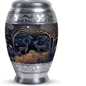 โกศทองเหลืองสำหรับผู้ใหญ่โกศโลหะโกศสวยงามสำหรับงานศพ2024 - Product Image 6