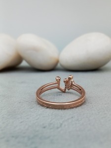 Anillo de Diamantes Solitario Personalizado, Elegante, para Compromiso, Boda, Fiesta, Certificado por GIA, Moderno, Plata de Ley 925, 100% de Satisfacción - Product Image 1