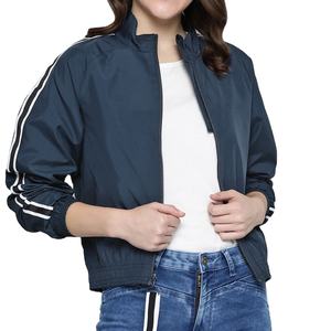 Chaqueta Bomber de algodón estampada para mujer 2023, venta al por mayor, moda de invierno personalizada, cálida y transpirable con forro de nailon - Product Image 1