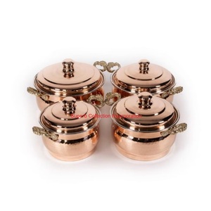 ढक्कन फैंसी सजावटी कुकवेयर पॉट के साथ महान गुणवत्ता वाले तांबे के खाना पकाने के बर्तन उचित मूल्य - Product Image 2