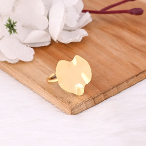 Laiton plaqué or jaune en gros Lot 25 paires réglable minimaliste à la main bague de créateur bague à la mode bijoux personnalisés - Product Image 6