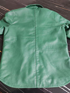 Camisas de Cuero Genuino para Mujer, Moda Urbana de Invierno, Camisas de Cuero Real al por Mayor, Camisa de Cuero Genuino Premium - Product Image 3