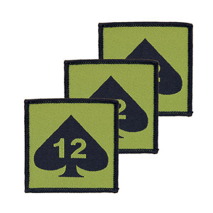 1 Lữ Đoàn bộ binh bọc thép 1 cánh tay inf bde trf MTP BLK X3 huy hiệu tam giác tùy chỉnh với Thêu Màu Đen - Product Image 4