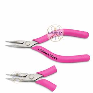 Alicates de Punta de Aguja de Precisión, Acero Inoxidable, Mordazas Redondeadas Ultra Suaves, Seguros para ESD, Antimagnéticos, Profesionales para Electrónica Micro - Product Image 3