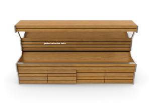 Mostrador de recepción de Bar de tienda comercial/Escritorio de recepción de oficina extensible de estilo moderno Mostradores de recepción contemporáneos Mesa de mostrador - Product Image 3