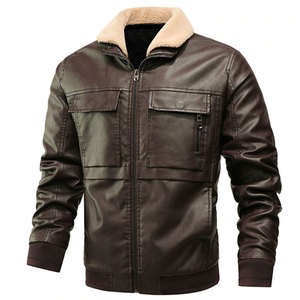 Best Quality Unique Style <b>Men</b> <b>Leather</b> <b>Jacket</b> Heavyweight Waterproof Original <b>Leather</b> Fabric Fashion <b>Jacket</b> OEM Serviced - Product Image 1