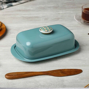 Dudki Plat à beurre en acier inoxydable Vaisselle faite à la main Top vente Restaurant Événements de mariage Table Plat à beurre et assiette - Product Image 1