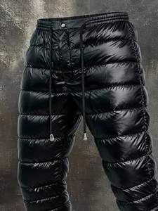 Ensemble de veste et pantalon matelassé pour homme, design personnalisé de haute qualité, nouvelle arrivée, veste d'hiver à bulles avec fermeture éclair, logo, prix de gros - Product Image 3