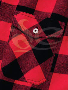 เสื้อเชิ๊ตผู้ชายแขนยาวผ้าสักหลาดลายสก็อตลำลองแบบติดกระดุมทรงพอดีตัวปกติสำหรับฤดูใบไม้ร่วงและทนทานเหมาะสำหรับทุกโอกาสที่ใส่สบาย - Product Image 3