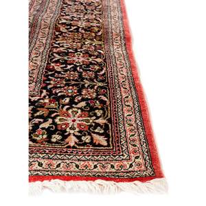 Tapis en soie noués à la main Gulmarg Ivory pour la maison - Motif médaillon rectangulaire en viscose pour adolescents, idéal pour salon et couloir - Product Image 4