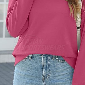 Servicio OEM, Sudaderas Personalizadas de Moda para Mujer, Ropa Urbana, Estilo Pullover, Hecho en Pakistán, Gran Venta - Product Image 6