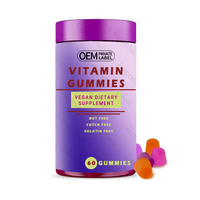 Marque privée Personnaliser Logo Vegan Gummy Hair Skin Nails Supplément Multivitamine Biotine Gummies femmes hommes enfants