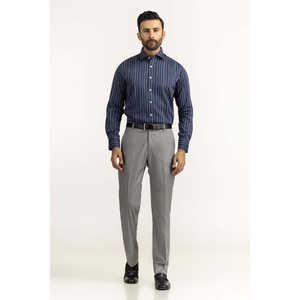 เสื้อเชิ้ตทรงโมเดิร์นลายทาง ผ้าฝ้ายป๊อปลิน 100% คอตั้ง สไตล์ลำลอง ไซส์ 3XL 6XL XL สำหรับฤดูร้อนและฤดูใบไม้ร่วง - Product Image 2