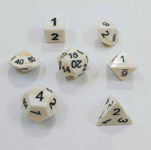 Ensemble de dés en os de buffle artisanal pour jeux de société RPG, qualité supérieure, dés polyédriques DnD, cadeau naturel et unique pour les joueurs - Product Image 1