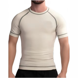 2026 Wholesale Custom Sublimated BJJ Jiu Jitsu MMA <b>Rashguards</b> Men Long Sleeve Spandex/Polyester Compression Quick Dry Breathable - Product Image 5