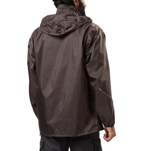 Veste coupe-vent légère imperméable à fermeture éclair pour l'entraînement en plein air, respirante, grande taille, logo personnalisé, veste coupe-vent pour homme - Product Image 6