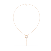 Collier de luxe en diamant de laboratoire 0,38 ct taille brillant, plaqué argent sterling, certifié IGI, pour femme, occasions de cadeaux, Harmonic